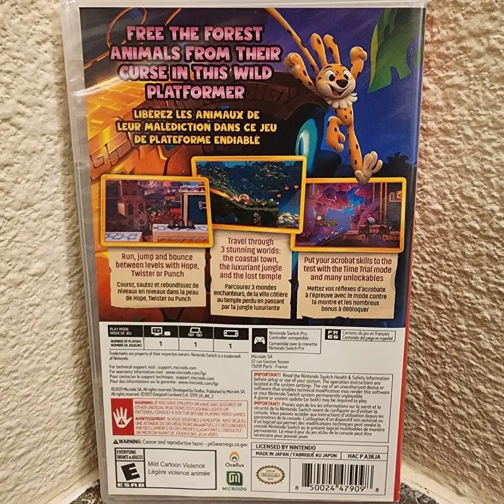 Game - Marsupilami: Hoobadventure (NEW) - Switch